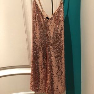 Rose gold romper